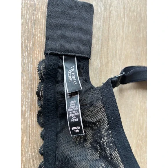 Victoria's Secret Black Dream Angels Lined Demi 36DDD - Picture 4 of 6